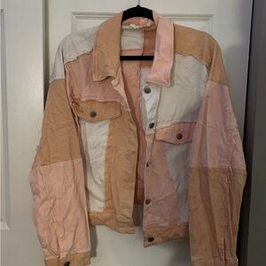 Colorblock Denim Jacket